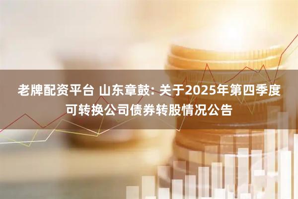 老牌配资平台 山东章鼓: 关于2025年第四季度可转换公司债券转股情况公告